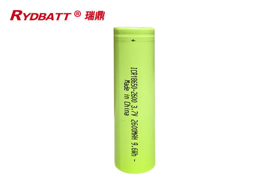 outdoor products 2600mAh 3.7V 9.6Wh Li Ion 18650 Battery Pack