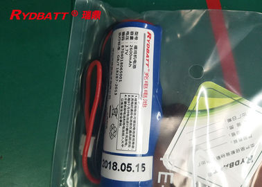 1S 3.6V 2600mAh Li Ion 18650 Battery Pack More Than 500 Times Cycle Life