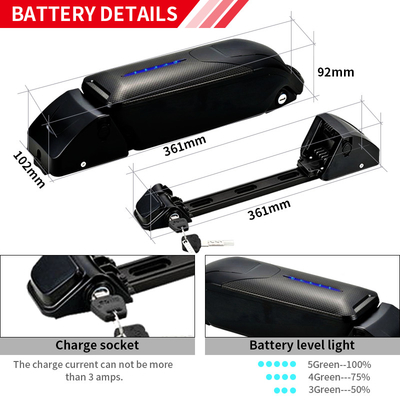 36V 10Ah Electric Bicycle Battery Pack 10S4P Lithium Ion Battery