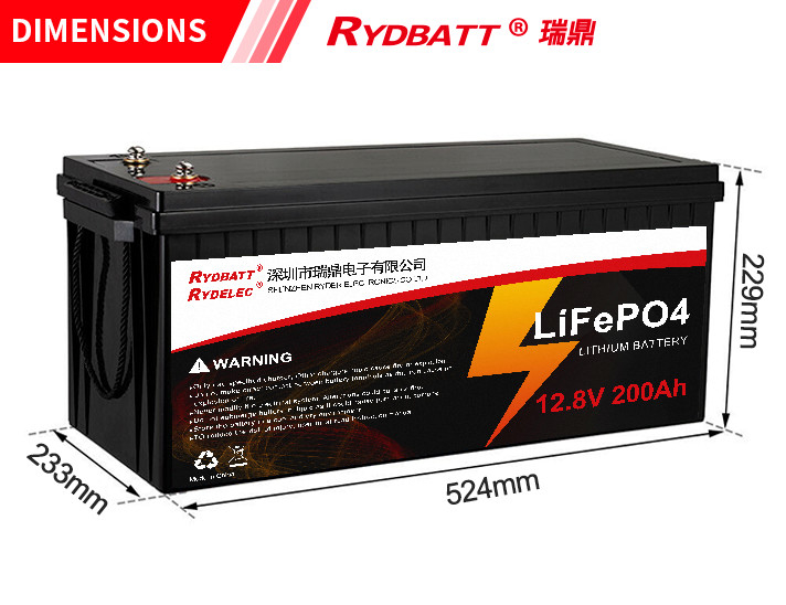 12.8V 200Ah LFP LiFePO4 Lithium Iron Phosphate Batteries 32700 Cells 2000 Cycles