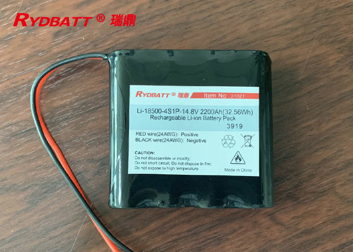 4s1p 18650 Battery Pack / 14.8V 2.2Ah Li 18650 Battery Pack Industrial