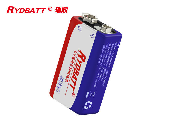 RYDBATT 9V 6F22 2S1P Polymer Li Ion Battery Pack / 7.4V 500mAh PCM Lithium Ion Polymer Cell
